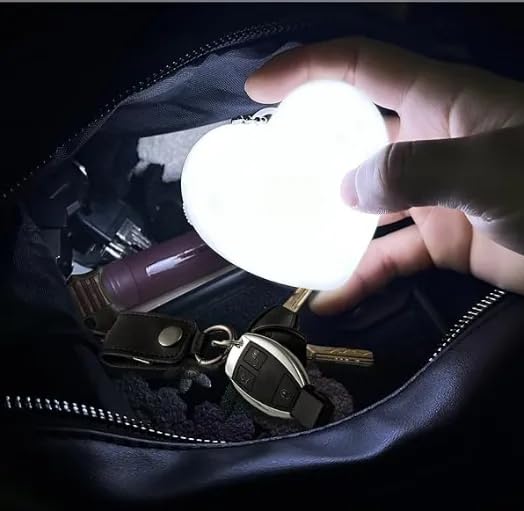 Heart-Shaped Touch Sensor LED Purse Light