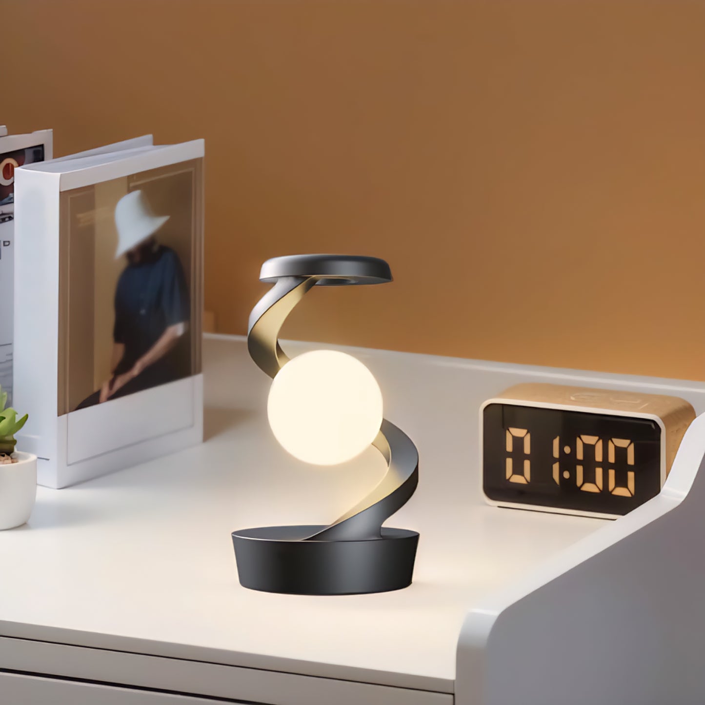 Spiral Rotating Desk Lamp