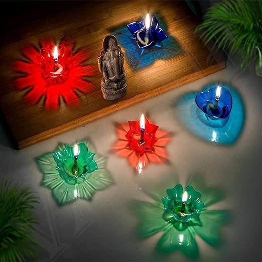 Premium Traditional Festival Diyas - 12 Pieces