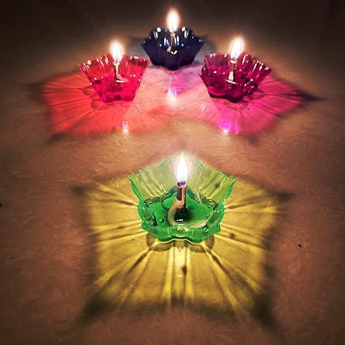 Premium Traditional Festival Diyas - 12 Pieces