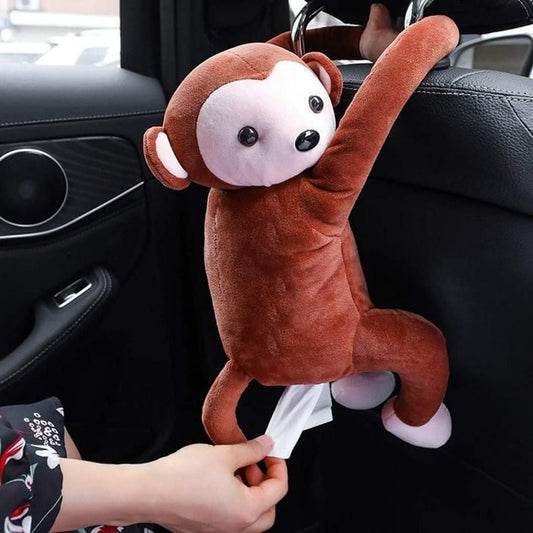 Playful Monkey Tissue Holder – Perfect for Car, Home, & Kids’ Rooms