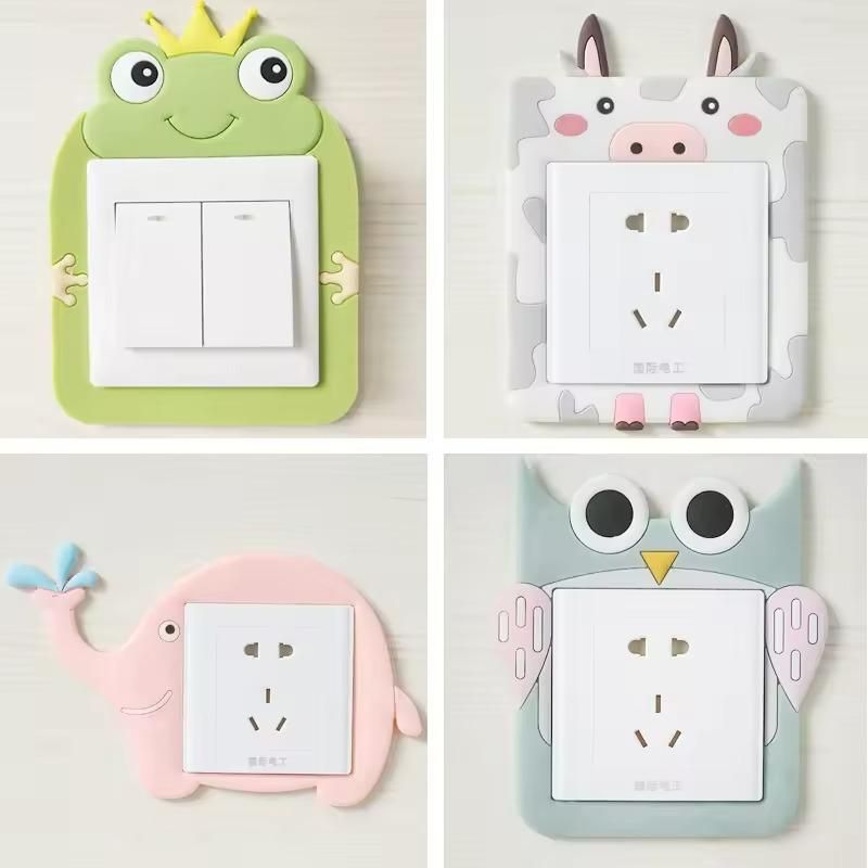 Cute Cartoon Power Socket Stickers (Pack of 2)