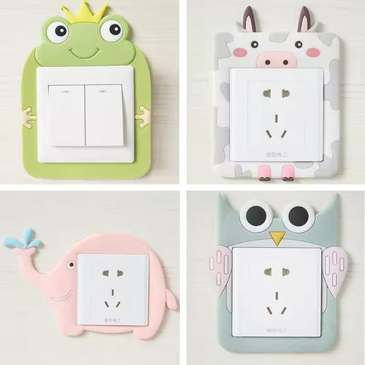 Cute Cartoon Power Socket Stickers (Pack of 2)