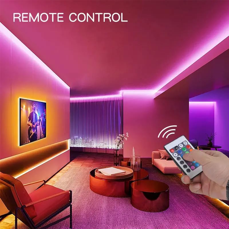Premium RGB LED Strip Light β 5 Meter (Multicolor, Remote Control)