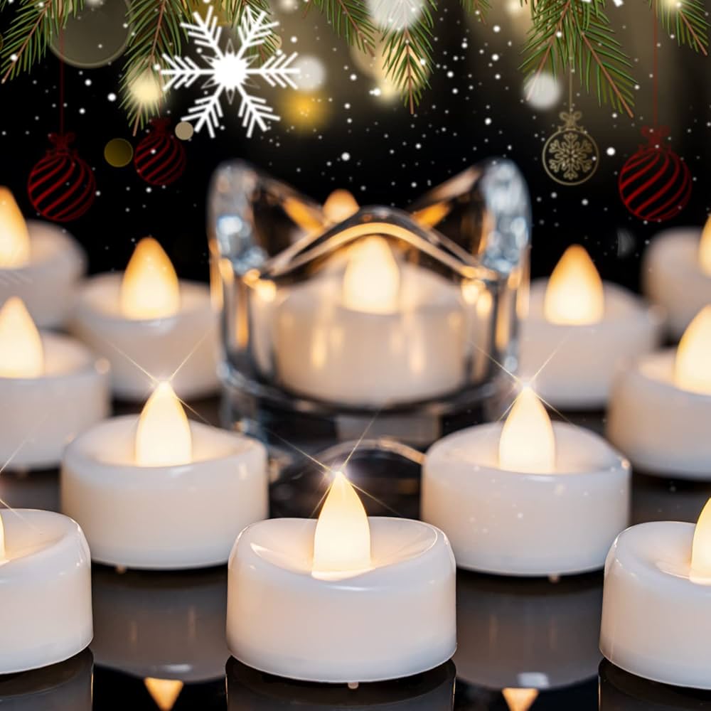 πͺ 24 Pcs LED Tea Light Diya