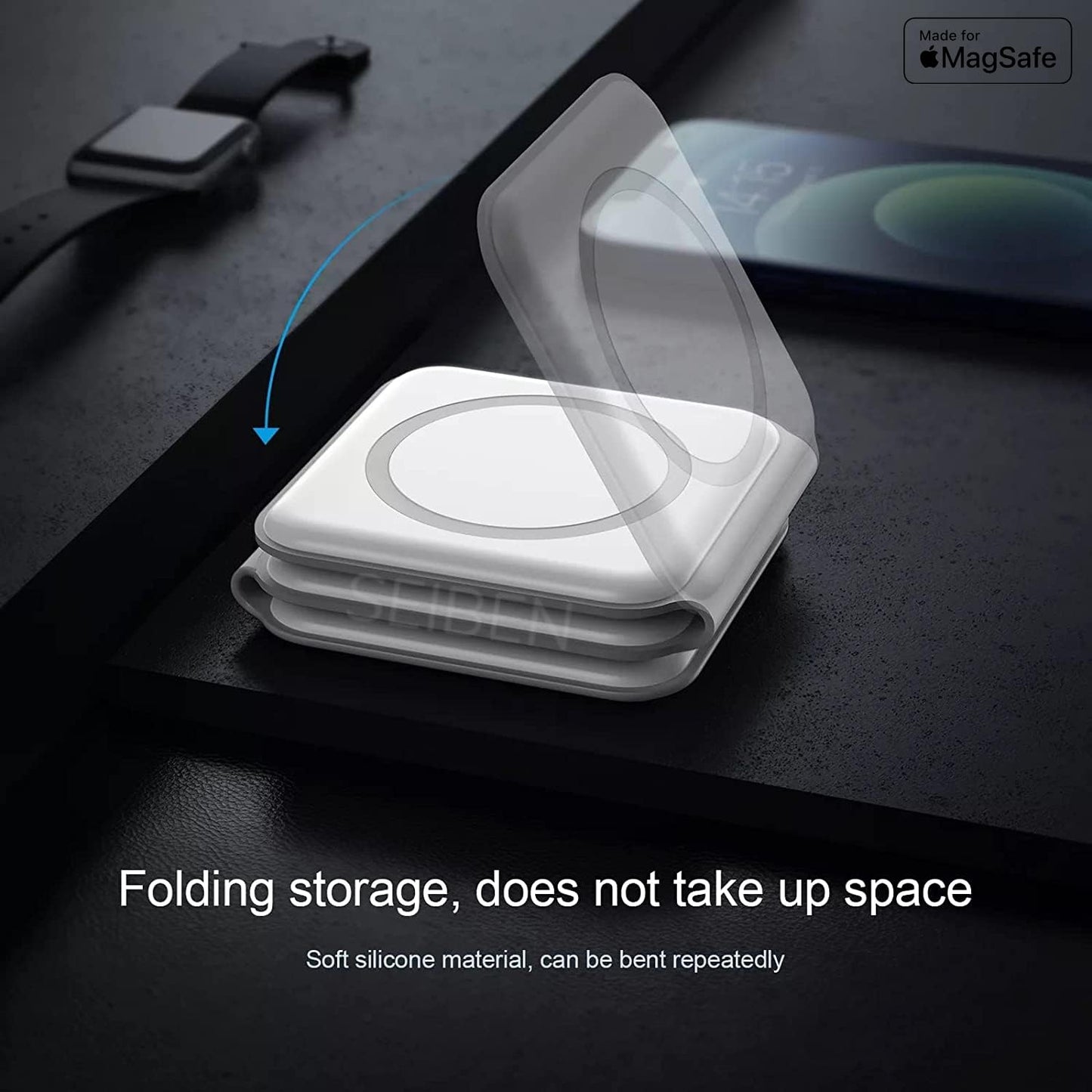 3-in-1 Magnetic Foldable MagSafe Wireless Charger