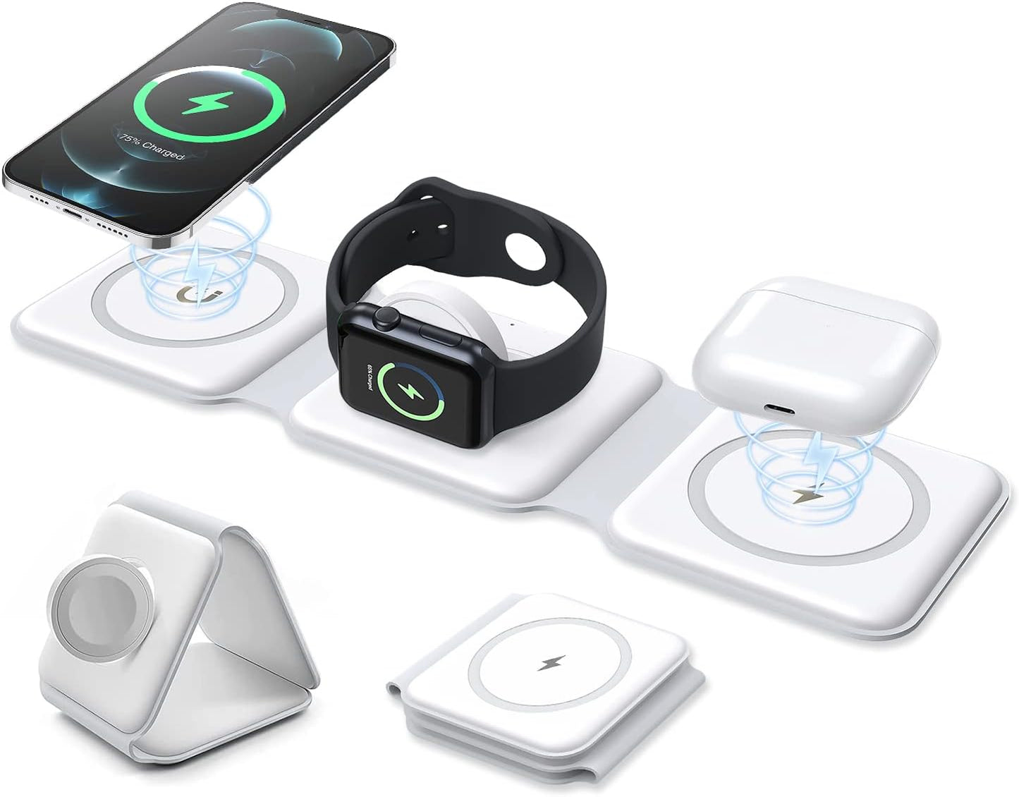 3-in-1 Magnetic Foldable MagSafe Wireless Charger