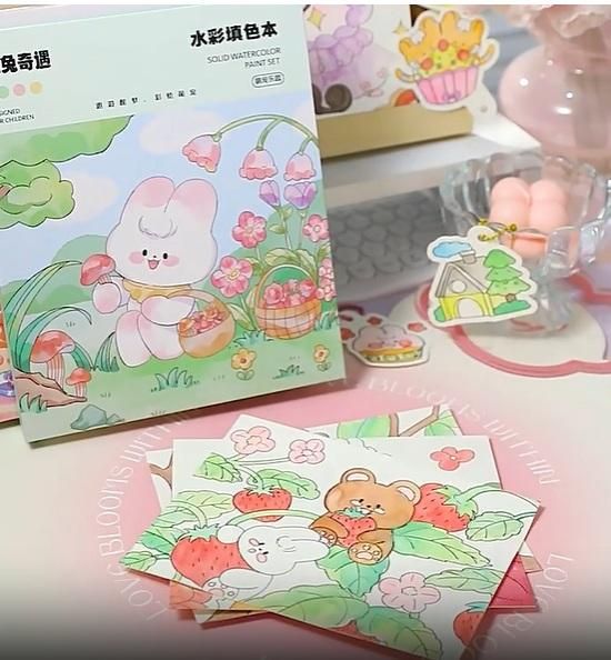 Cartoon Art Coloring Painting Set for Kids