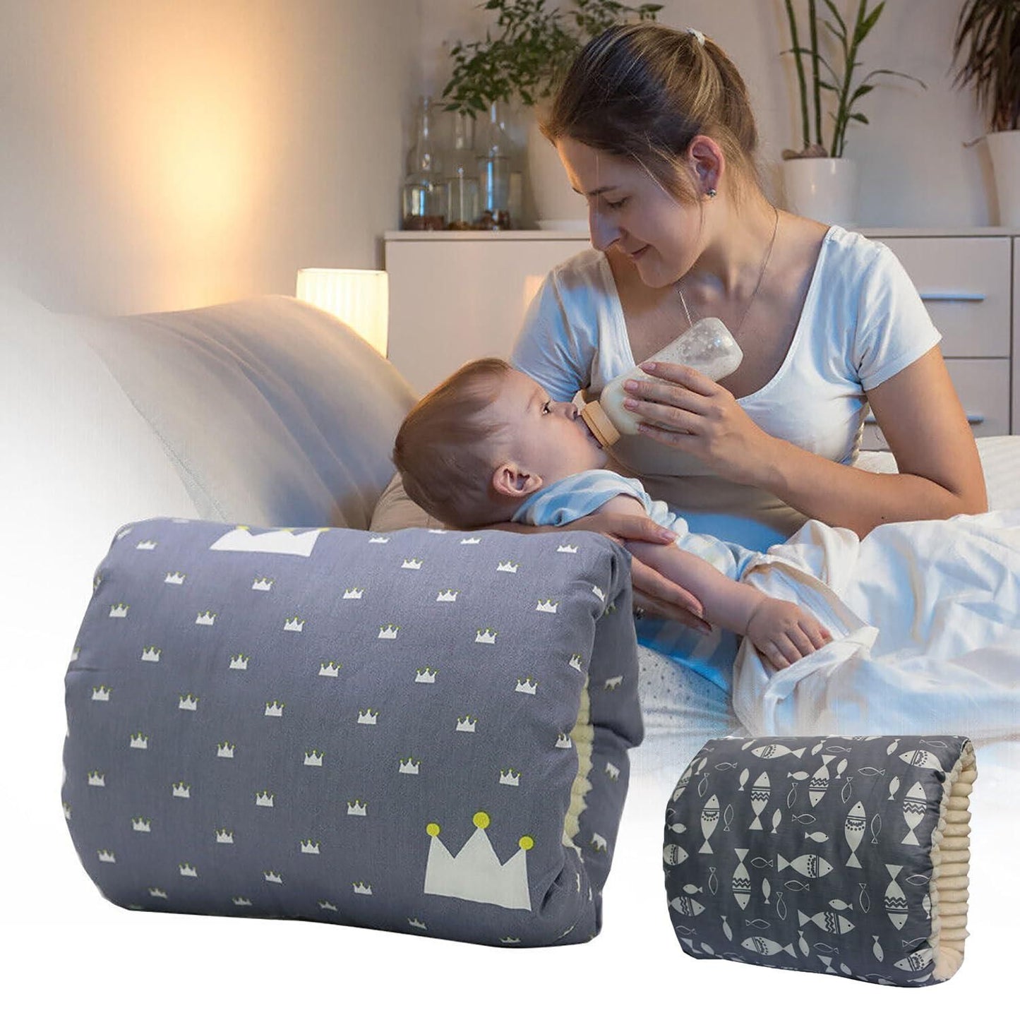 Baby Feeding Arm Pillow – Cozie Cradle Comfort for Mother & Child