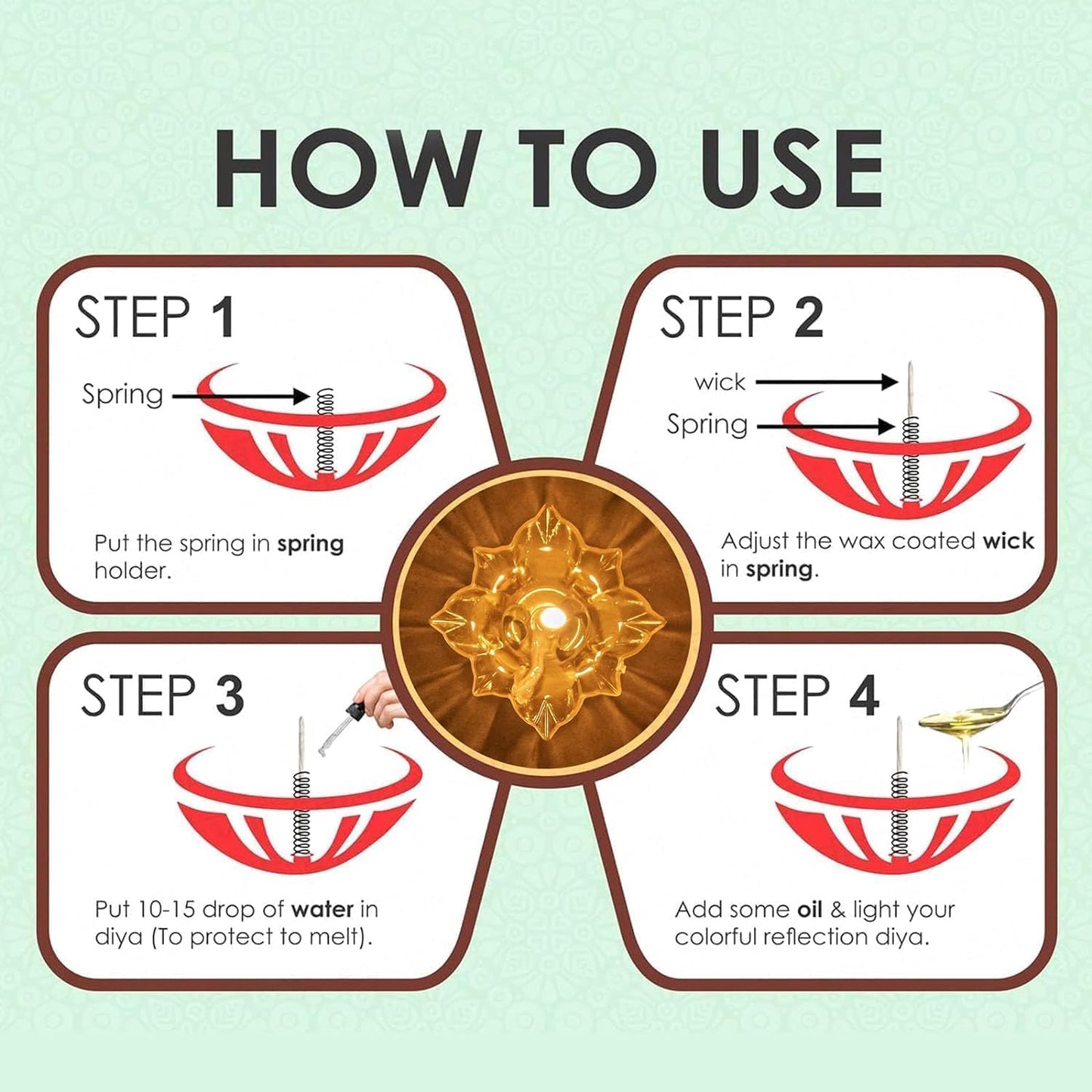 Premium Traditional Festival Diyas - 12 Pieces