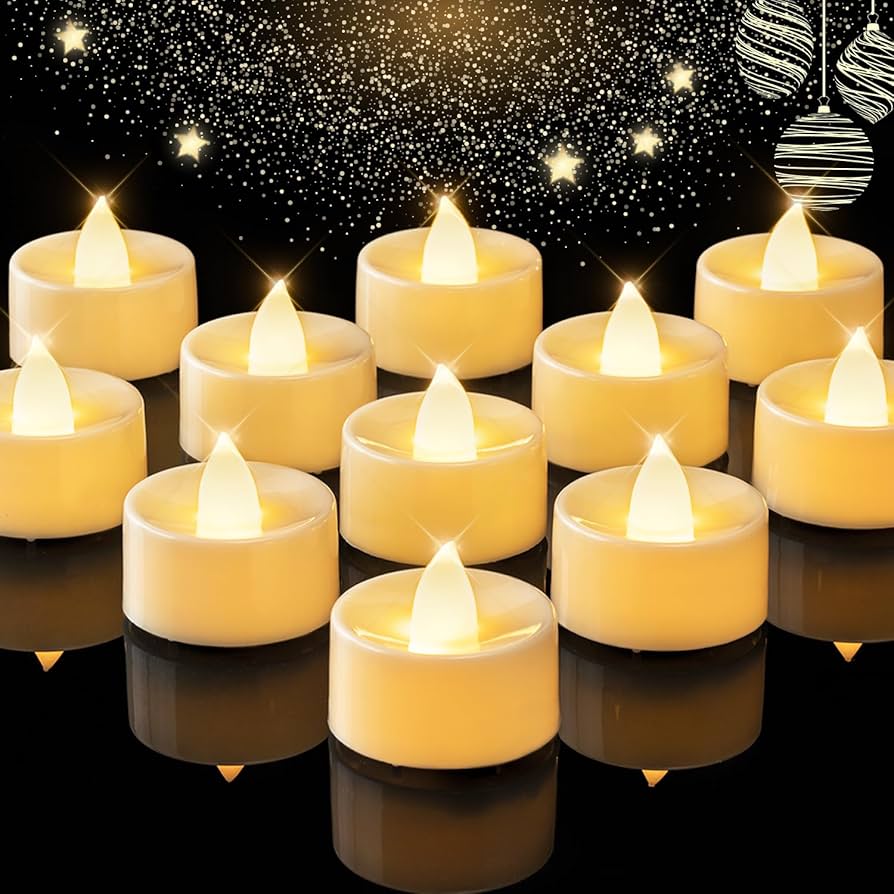 πͺ 24 Pcs LED Tea Light Diya