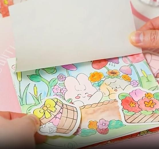 Cartoon Art Coloring Painting Set for Kids