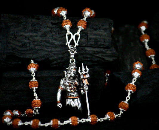 Divine Shivji Rudraksha Chain β Spiritual Elegance