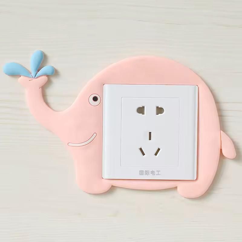 Cute Cartoon Power Socket Stickers (Pack of 2)
