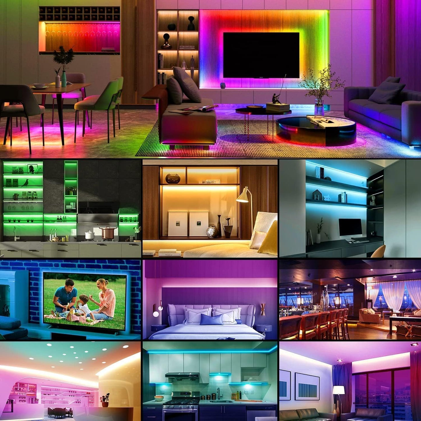 Premium RGB LED Strip Light β 5 Meter (Multicolor, Remote Control)
