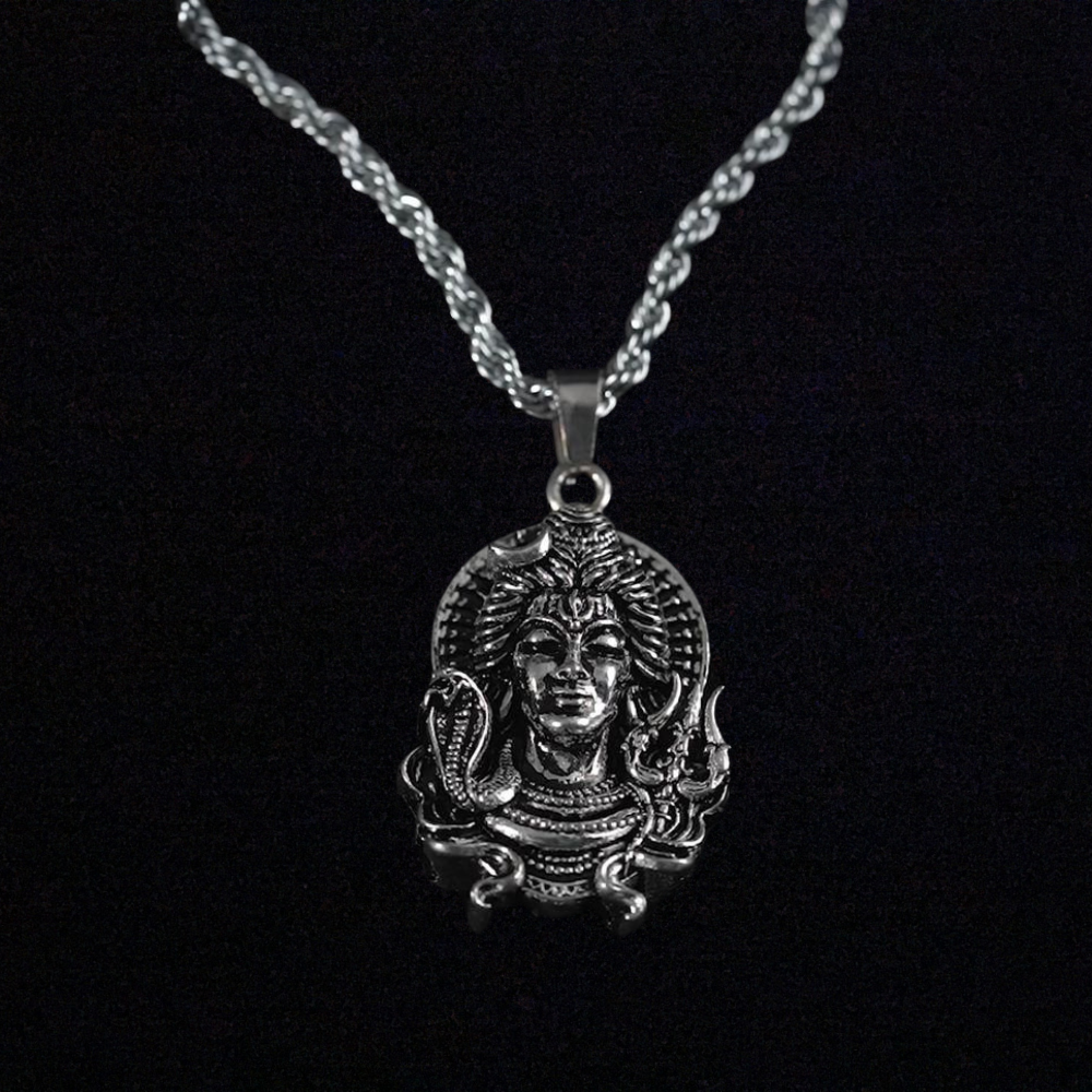 Lord Shiva Pendant with Chain - Strength & Protection