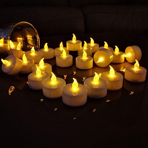 πͺ 24 Pcs LED Tea Light Diya