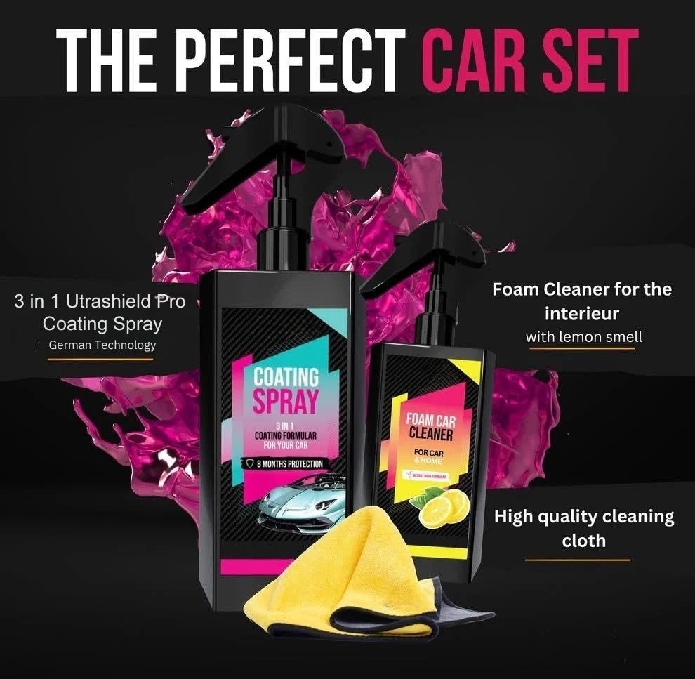 UltraShield Pro – German Precision Coating & Deep Foam Car Care Combo 🚘✨