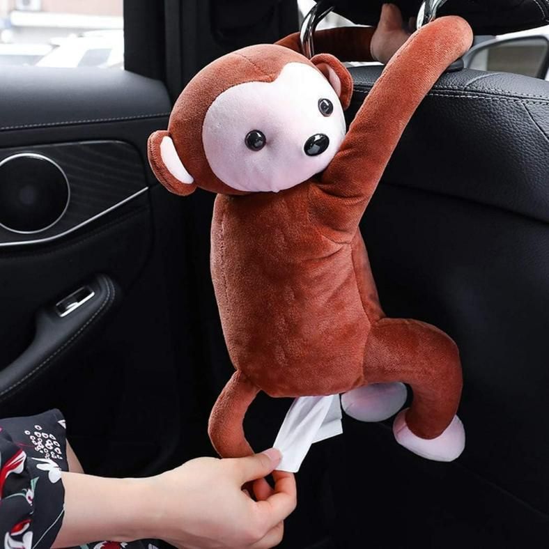 Playful Monkey Tissue Holder – Perfect for Car, Home, & Kids’ Rooms