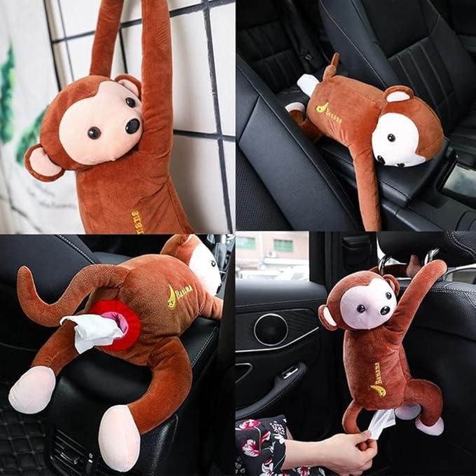 Playful Monkey Tissue Holder – Perfect for Car, Home, & Kids’ Rooms