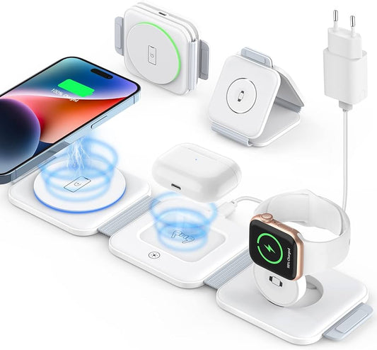 3-in-1 Magnetic Foldable MagSafe Wireless Charger