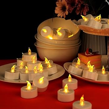 🪔 24 Pcs LED Tea Light Diya