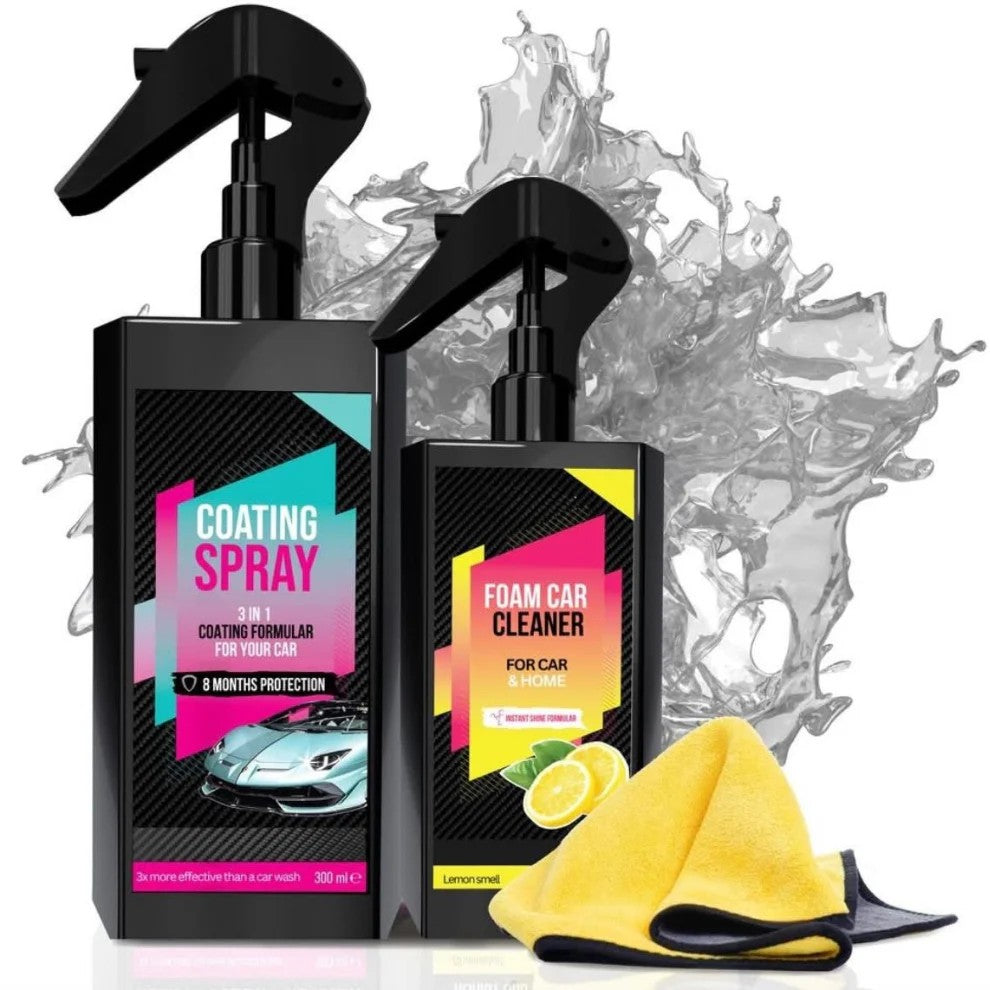 UltraShield Pro – German Precision Coating & Deep Foam Car Care Combo 🚘✨