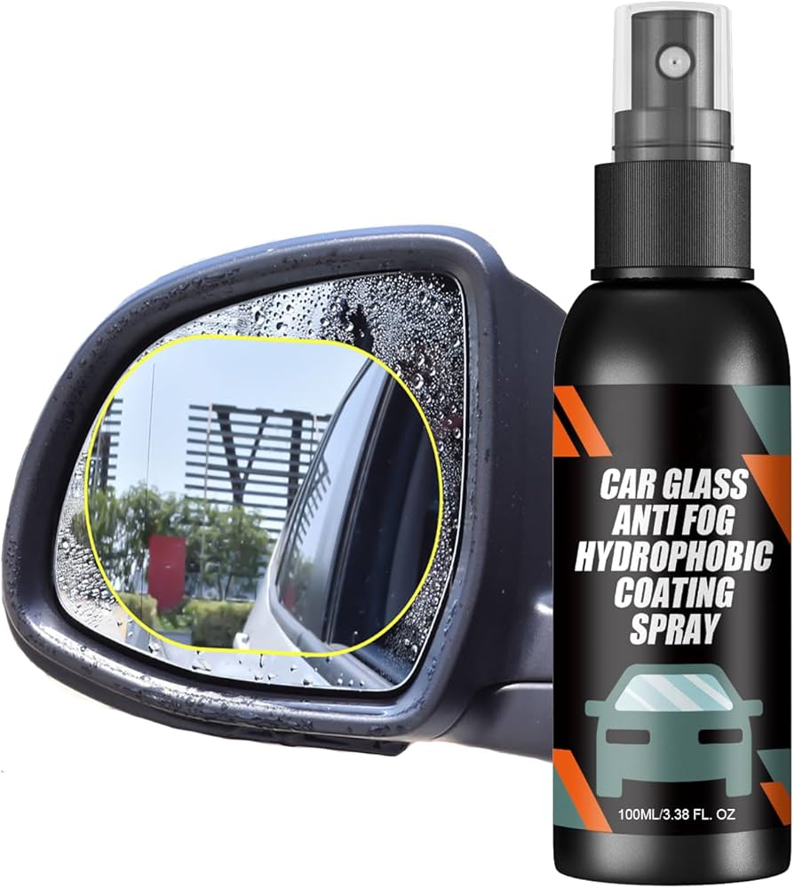Car Glass Anti-Fog Hydrophobic Coating Spray – 100ML (Pack of 2)