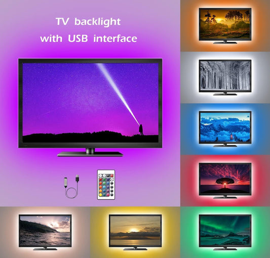 Premium RGB LED Strip Light – 5 Meter (Multicolor, Remote Control)