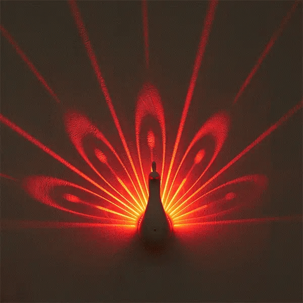 Peacock Glow Night Light Projector Lamp